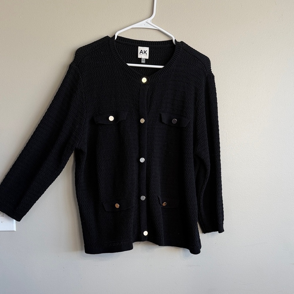 Anne Klein Black Knit Sweater